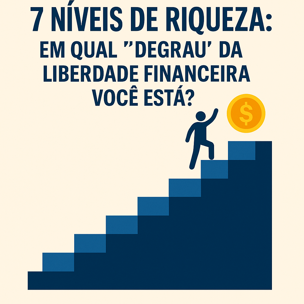 7 Níveis de Riqueza: Em Qual Degrau da Liberdade Financeira Você Está?